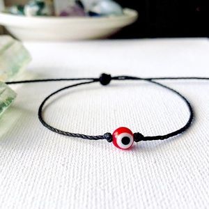 Red Turkish Evil Eye Bracelet